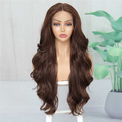 Annabel - Long Body Wave Synthetic Lace Front Wig Middle Part with Baby Hair