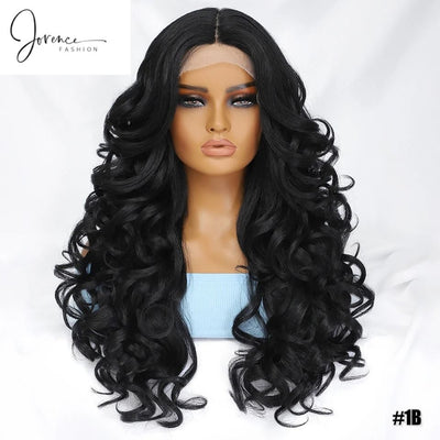 Tia - Curly Wig Heat Resistant Lace Front Wigs 13X4X1