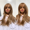 Adele - Blonde Layered Wig With Side Bangs