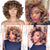 Whitney Short Fluffy Curly Hair Wig With Bangs