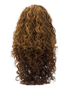 Sandy Long Curly Synthetic L Parting Lace Wig Mixed Colour