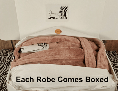 Ladies Hooded Premium Plush Dressing Gown Rock Grey