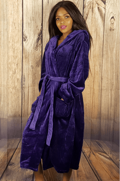 Womens purple dressing gown sale