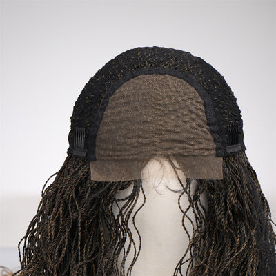 Saratu - Braided Synthetic T-Part Lace Wig
