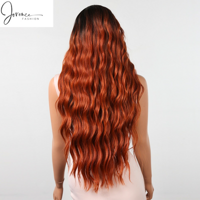 Millee - Brown-Red Ombre Lace Front Wig