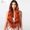 Millee - Brown-Red Ombre Lace Front Wig