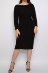Belted Knitted Midi Jumper Dress